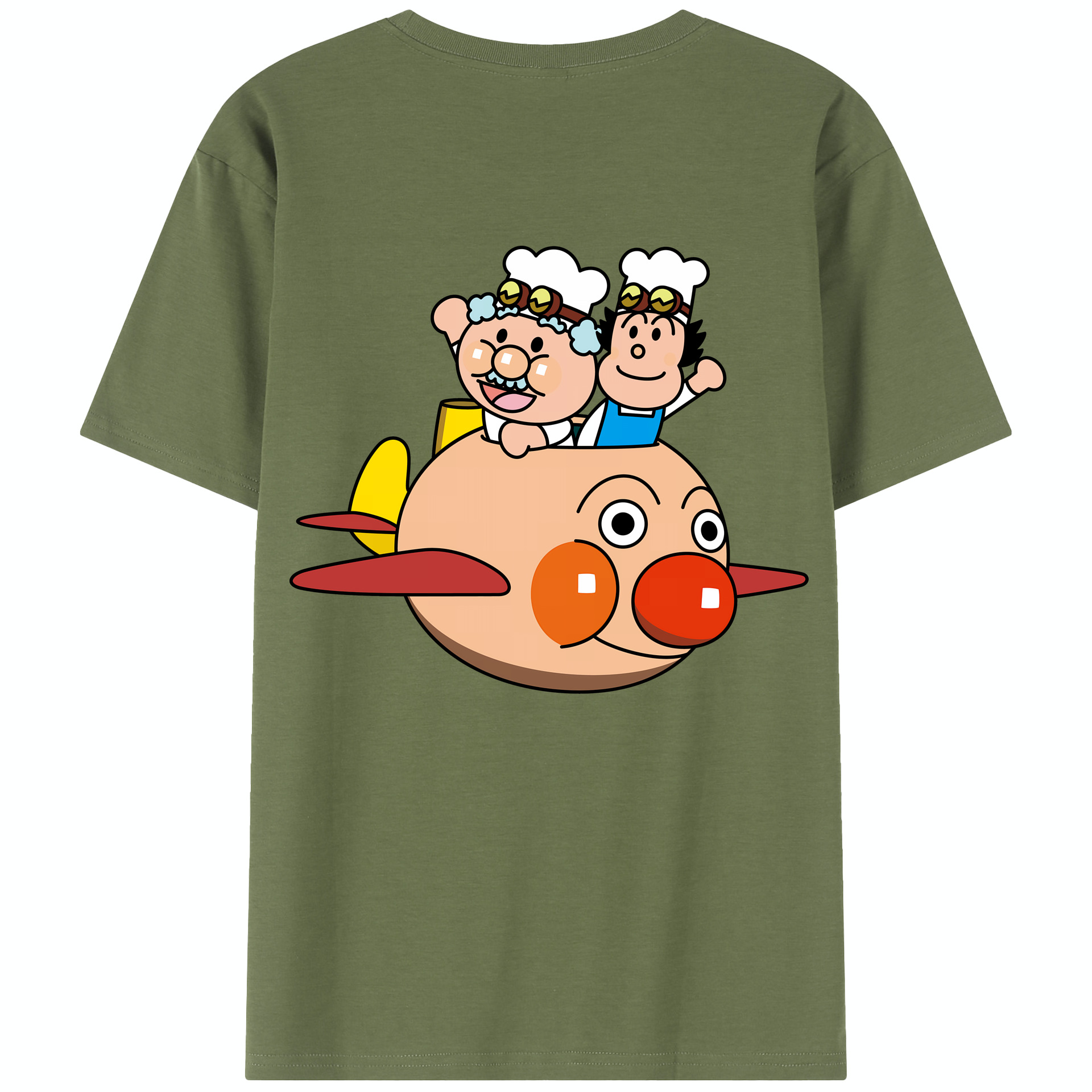 （画像用） アンパンマン Anpanman 綿100％半袖Tシャツ（背面プリント）